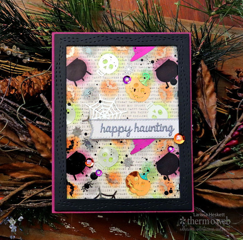 Multi-Layered Deco Foil Happy Haunting Card!!