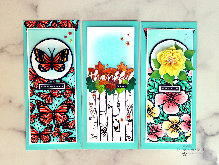 Slimline Cards with Unity Deco Foil Toner Card Fronts!!