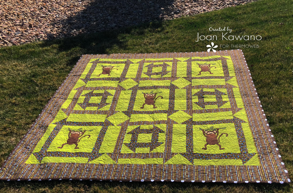 5 Little Monkeys Picnic Quilt