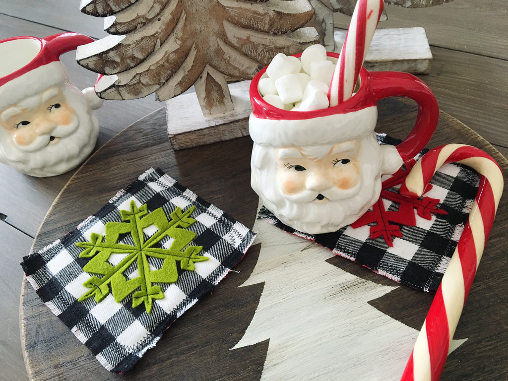 Quick and Easy Holiday Fabric Coasters