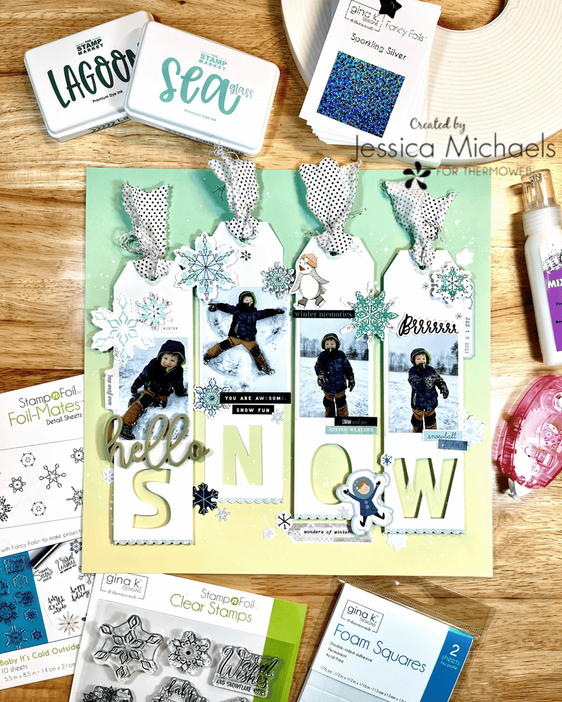Scrapbooking with Gina K Foil-Mates StampnFoil Bundle!