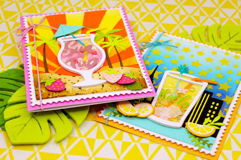 Thirst Quenching Cards using Transfer Flock