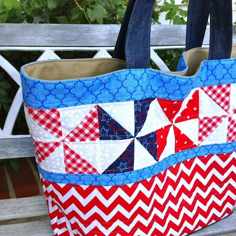 Patriotic Tote Bag Tutorial with Fusible Fleece