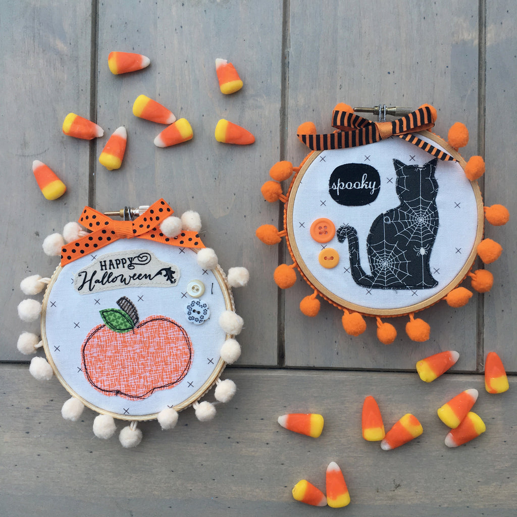 Halloween Hoop Art with HeatnBond Lite