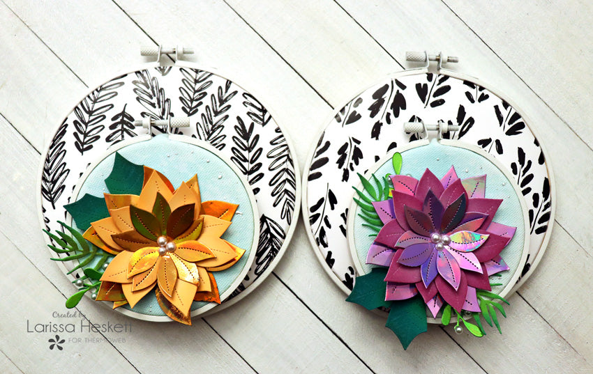 Holiday Home Decor Projects with Embroidery Hoops and Deco Foil Products!!