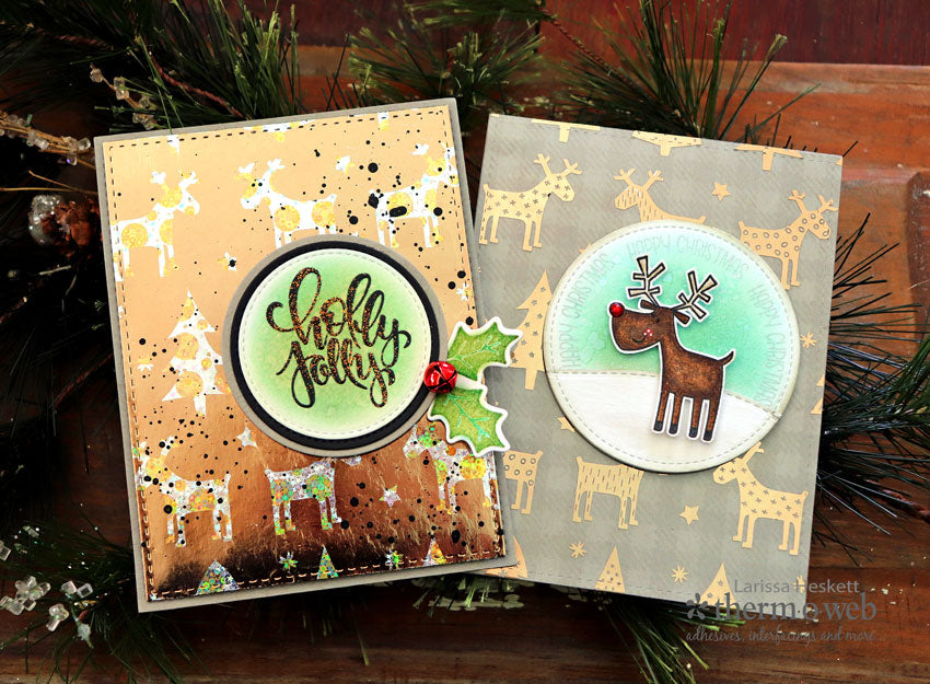 Creative Holiday Cards with Rustic Winter Deco Foil Clear Toner Sheets