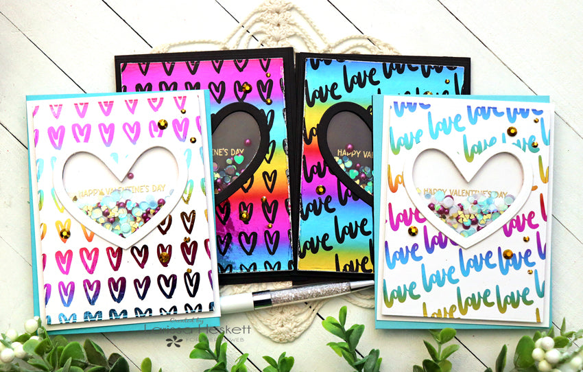 Valentine's Day Shaker Cards w/ NEW Toner Card Fronts!!