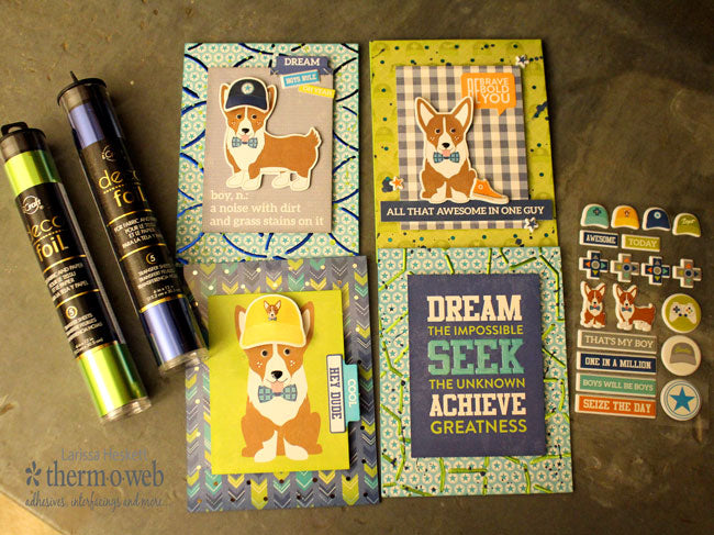 Creative Cards with Deco Foil Stencils and Jillibean Soup