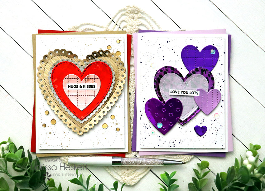 Hugs & Kisses & Love You Lots Cards using the NEW Color Harmony Deco Foil Multipacks!!