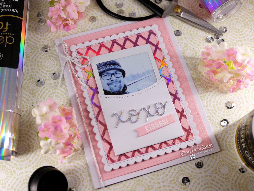 Hugs and Kisses Card with Deco foil Toner Sheets