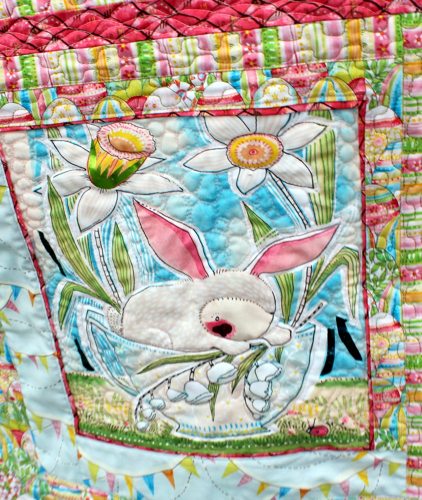 The Promise of Spring Mini Quilt Highlighted with Deco Foil