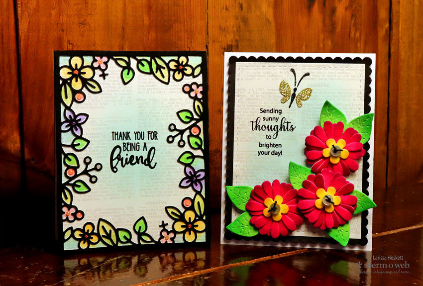 Deco Foil Flock Spring Cards