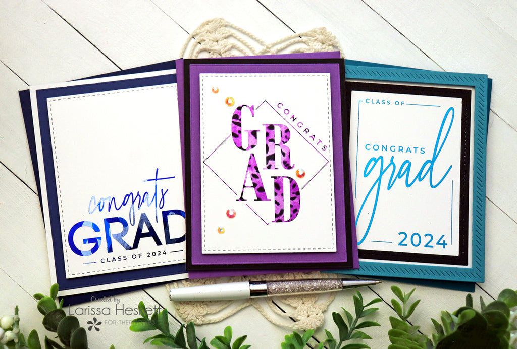 Graduation Cards using Deco Foil Color Harmony Foils!!