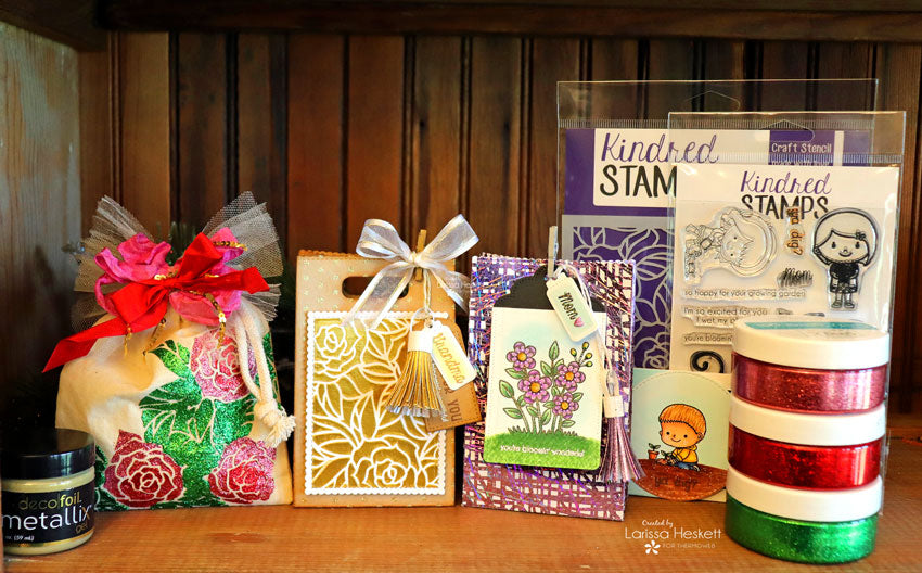 Glitz Up Your Gift Giving with Kindred Stamps