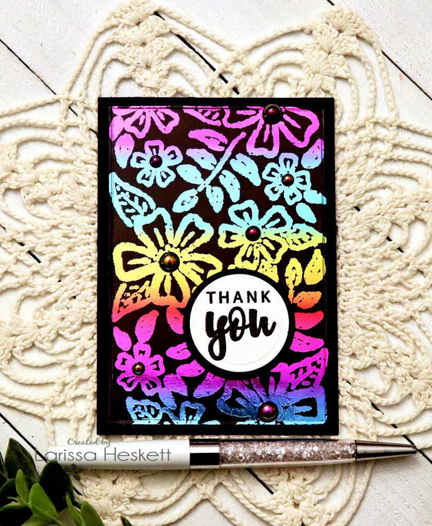 Set of Thank You Cards w/ Simon Hurley!!  And Deco Foil