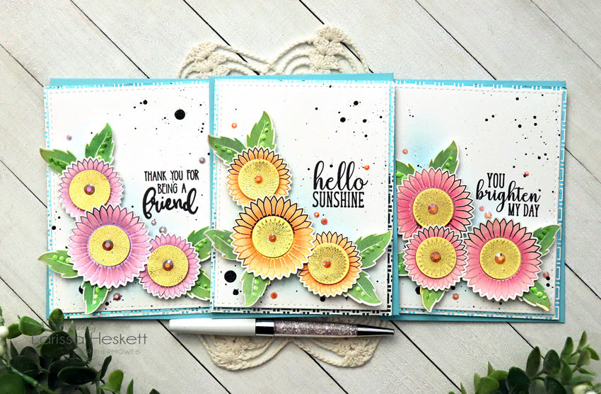 Spring Daisy Flowers with Fancy Foils and Foil-Mates
