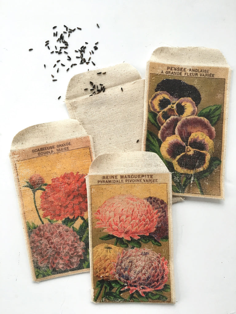 Create Vintage Fabric Seed Packets with HeatnBond EZ Print Sheets