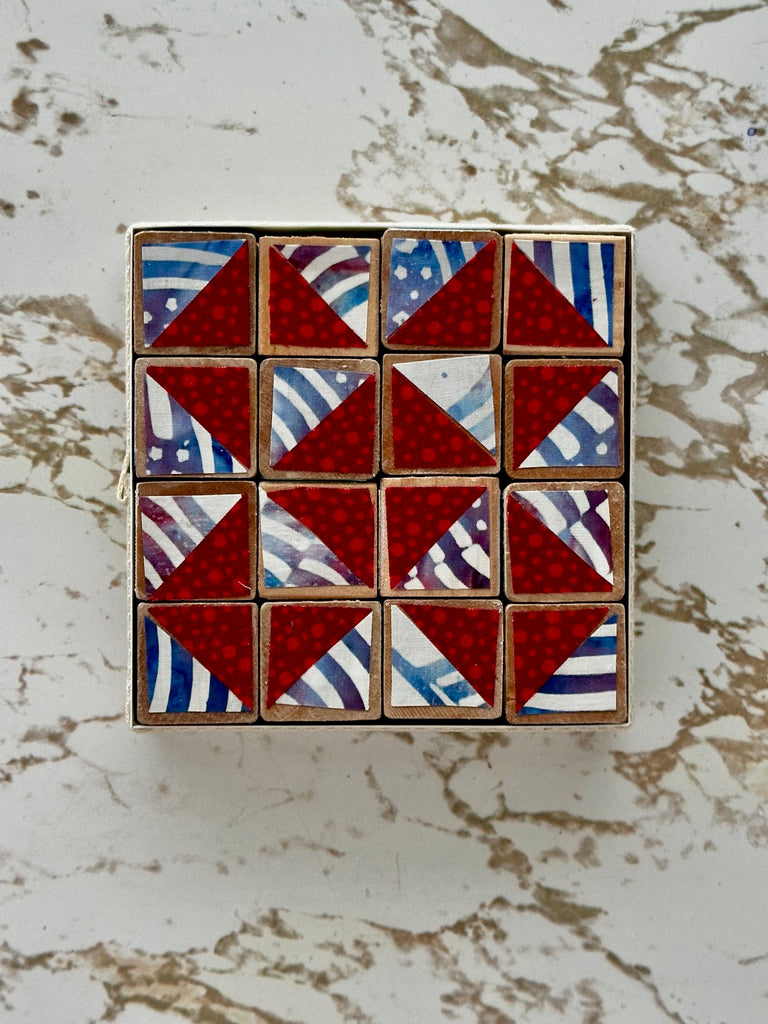 Mix Media Fabric Blocks