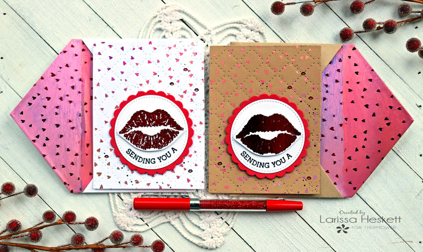 Sending You a Smooch Cards with NEW Deco Foil Toner Card Fronts!!