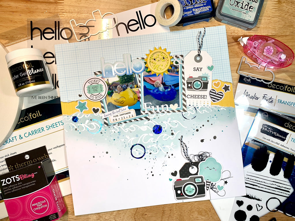 Carnival Week – Hello Sun and Fun Scrapbook Layout