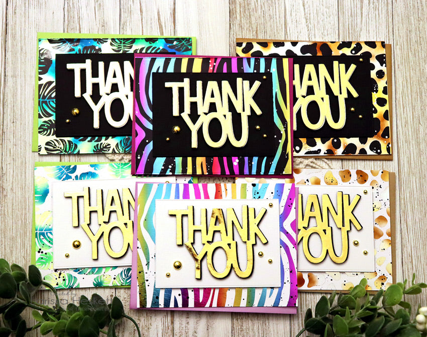 Thank You Card Set with Deco Foil Toner Fronts