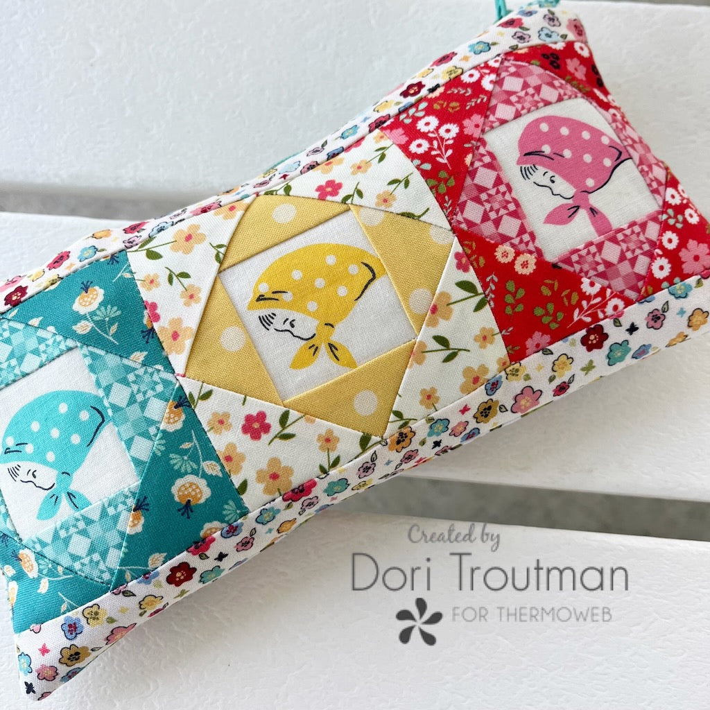 Easy Foundation Paper Piecing {Turned to Zipper Pouch}