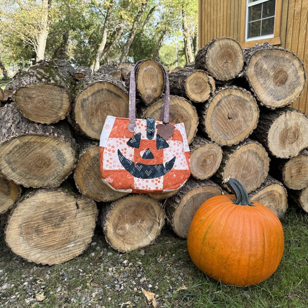 Sew a Pumpkin Carry All with Sew A Story Boho Batiks