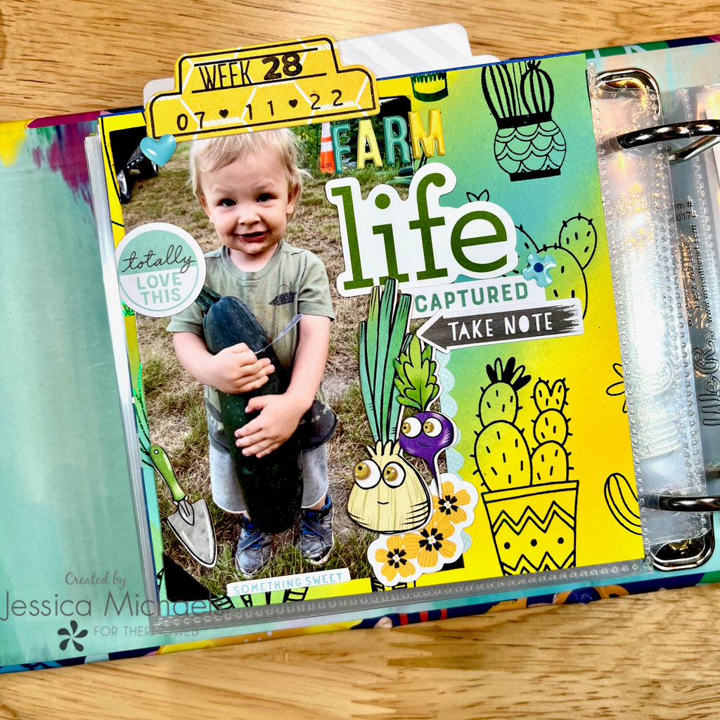 Using NEW Toner Card Fronts and Color Harmony Foil for Mini Album Pages!