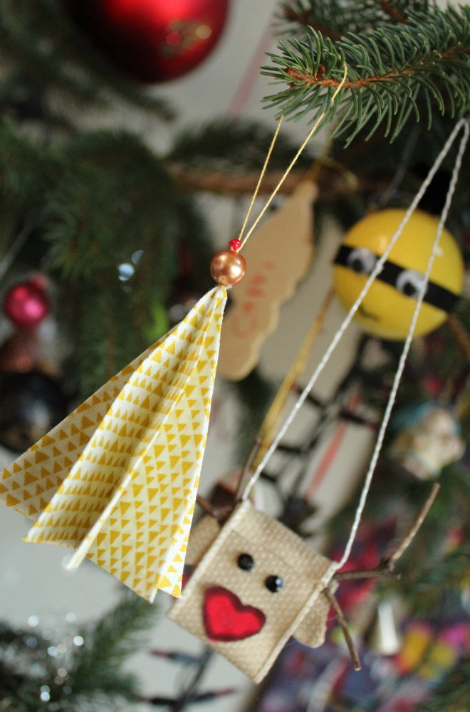 DIY Fabric Tree Christmas Ornament