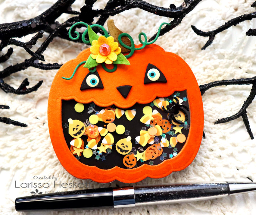 Shaped Halloween Shaker Cards w/ Deco Foil and Flock!!