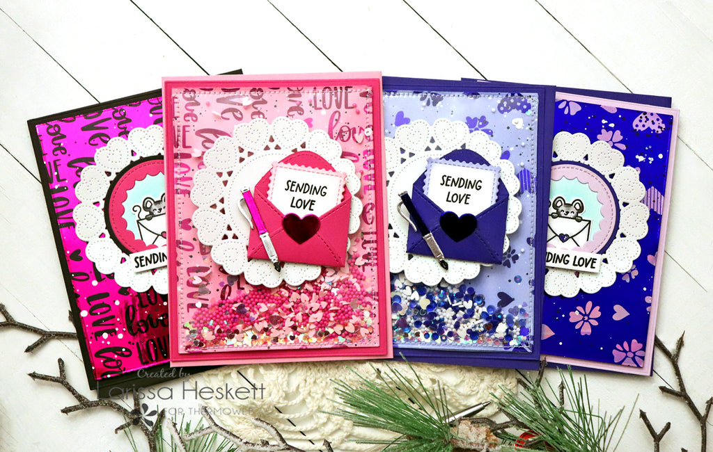Set of Sending Love Cards using NEW Deco Foil Products!!