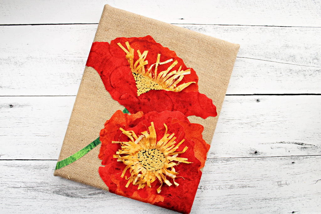 Poppy Fabric Art