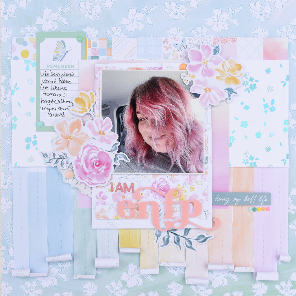 Adding Deco Foil and Flock to Document YOU! Scrapbook Page
