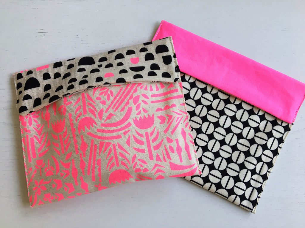 Back To School Reusable Makeup or Storage Bags
