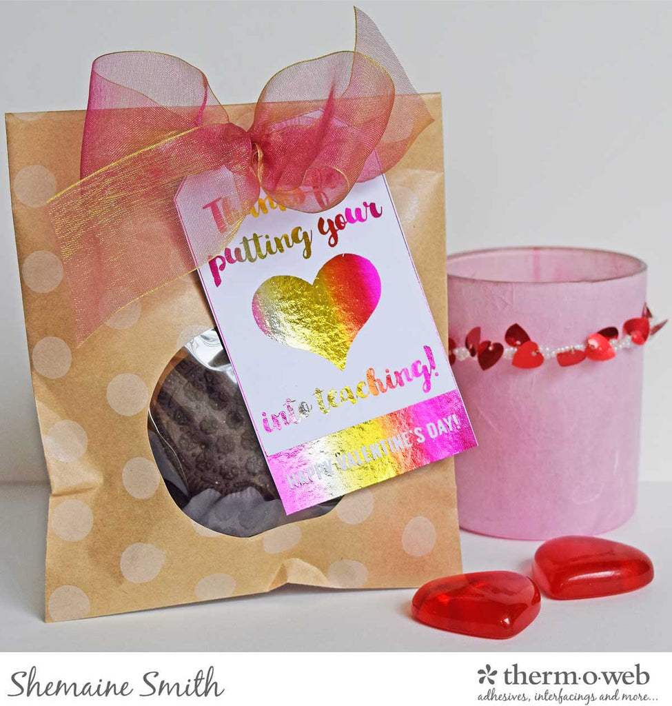 Valentine Teacher Gifts with Deco Foil