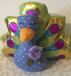 Create a Fun Peacock Pincushion With Deco Foil