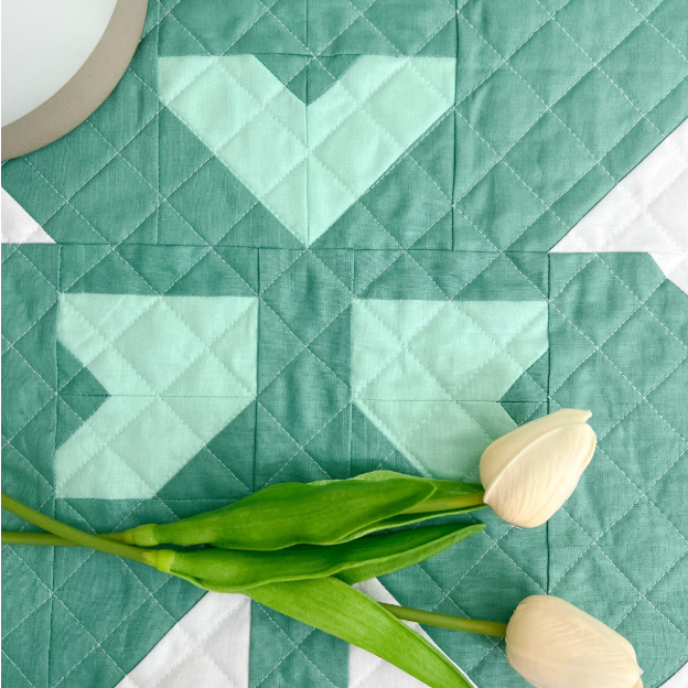 A Clover for Gracie: Sew A Tiny Table Topper with Heart