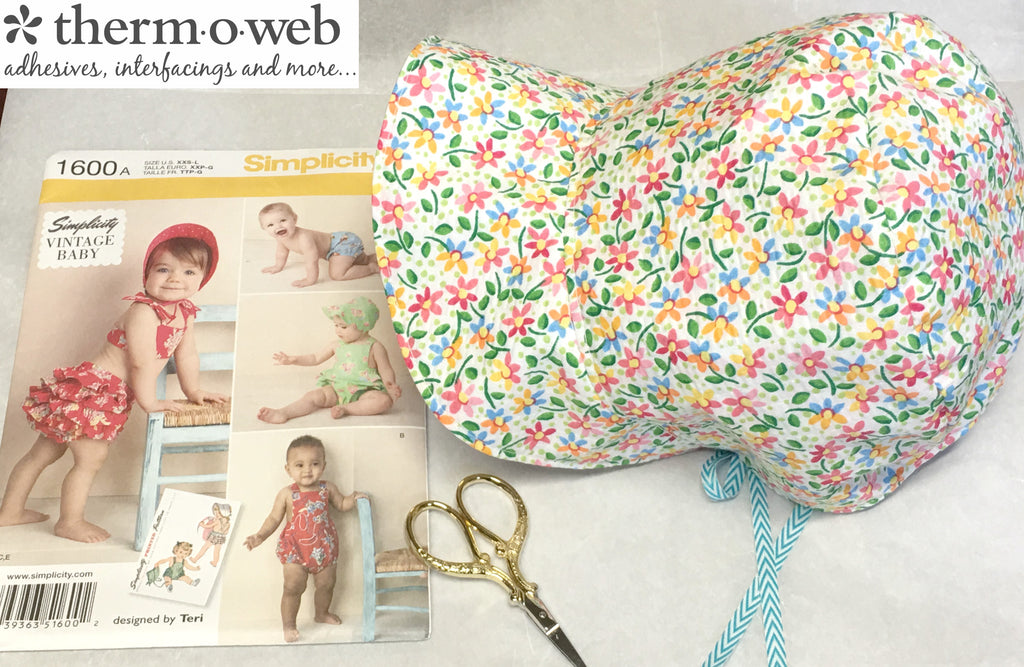 Sew A Sweet Baby Bonnet for Summer with HeatnBond