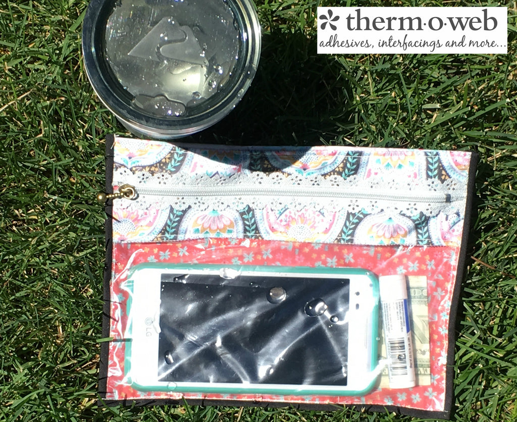 Semi-Waterproof Summer Pouch with HeatnBond Iron-On Vinyl