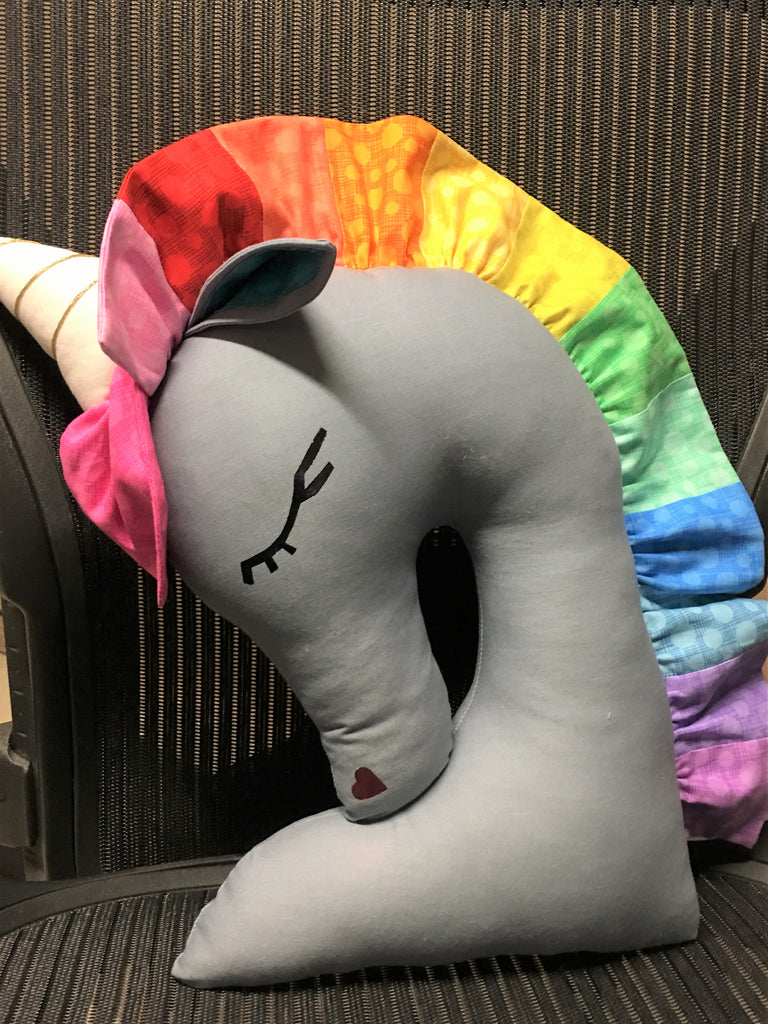 Rainbow Unicorn Pillow