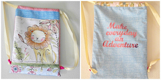 Create a Summer Drawstring Bag with StitchnSew Sew-in Fleece