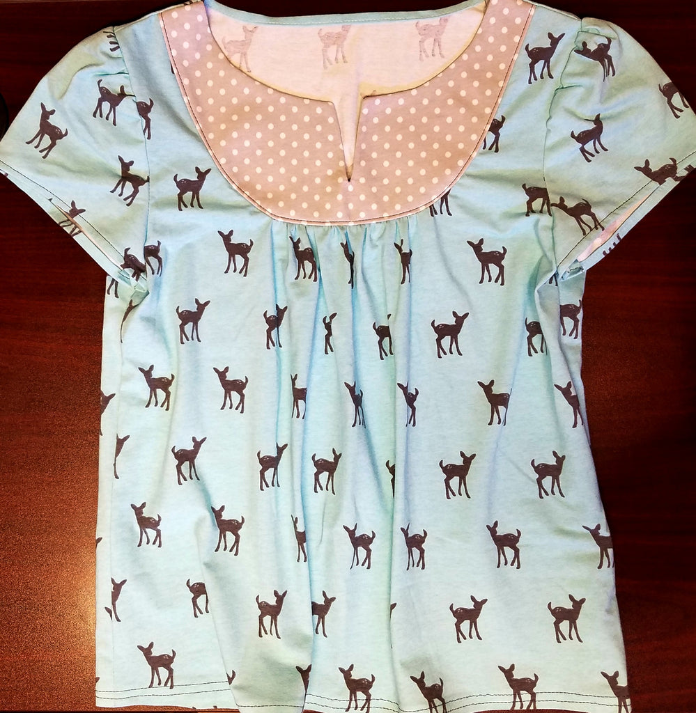 Sew a Girl Charlee Sweet Deer Top with NEW HeatnBond Soft Stretch