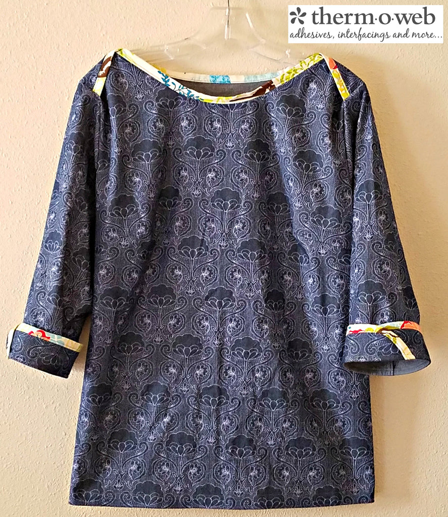 Sew a Stylish Chambray Top with HeatnBond Lite Fusible Adhesive