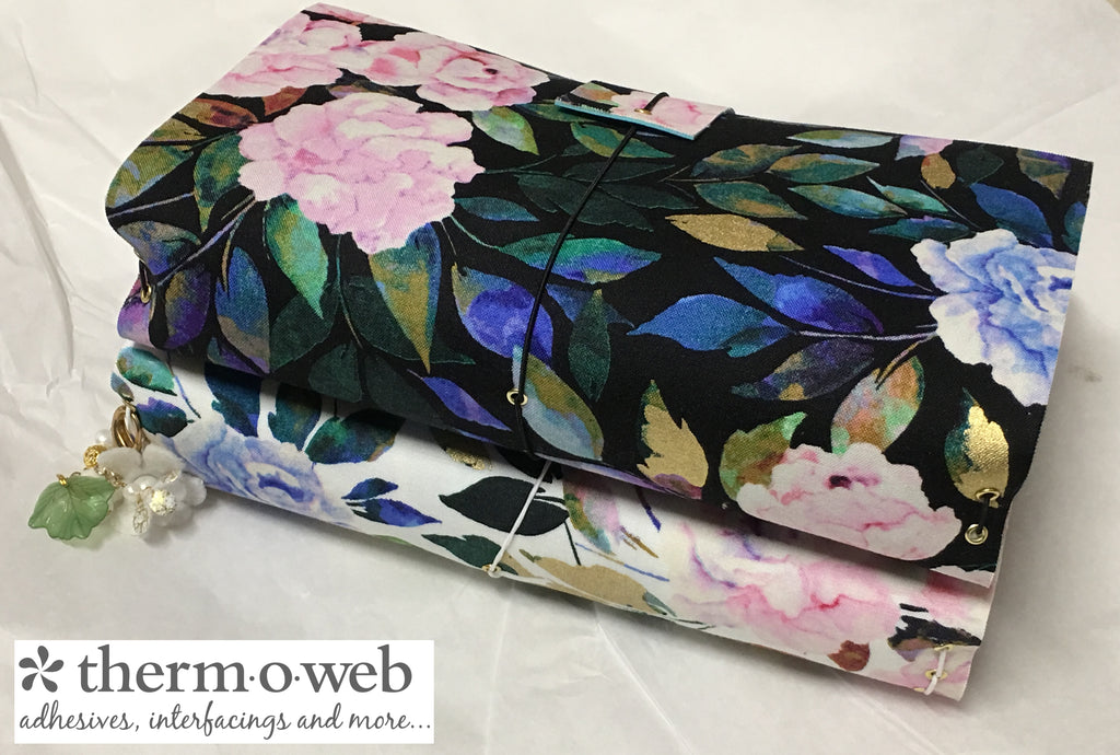 No-Sew Travelers Journals Made with HeatnBond Ultrahold Fusible Adhesive