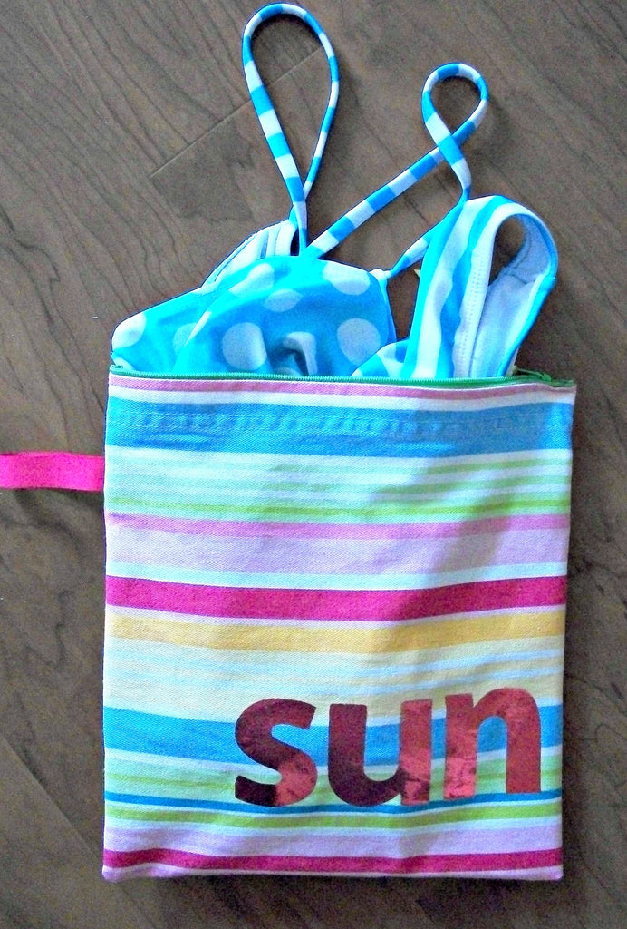 Create a Wet Bathing Suit Bag with HeatnBond Iron On Vinyl
