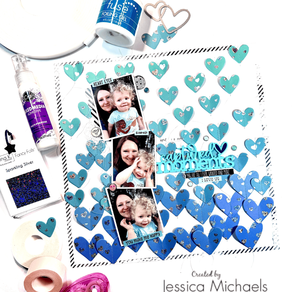 Scrapbooking with Fancy Foils & Fuse Foiling Gel