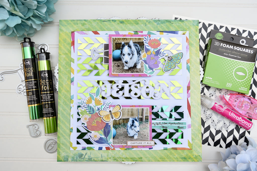 Inspired By Rebecca Keppel - Ombre Layout with Deco Foil Toner Sheets