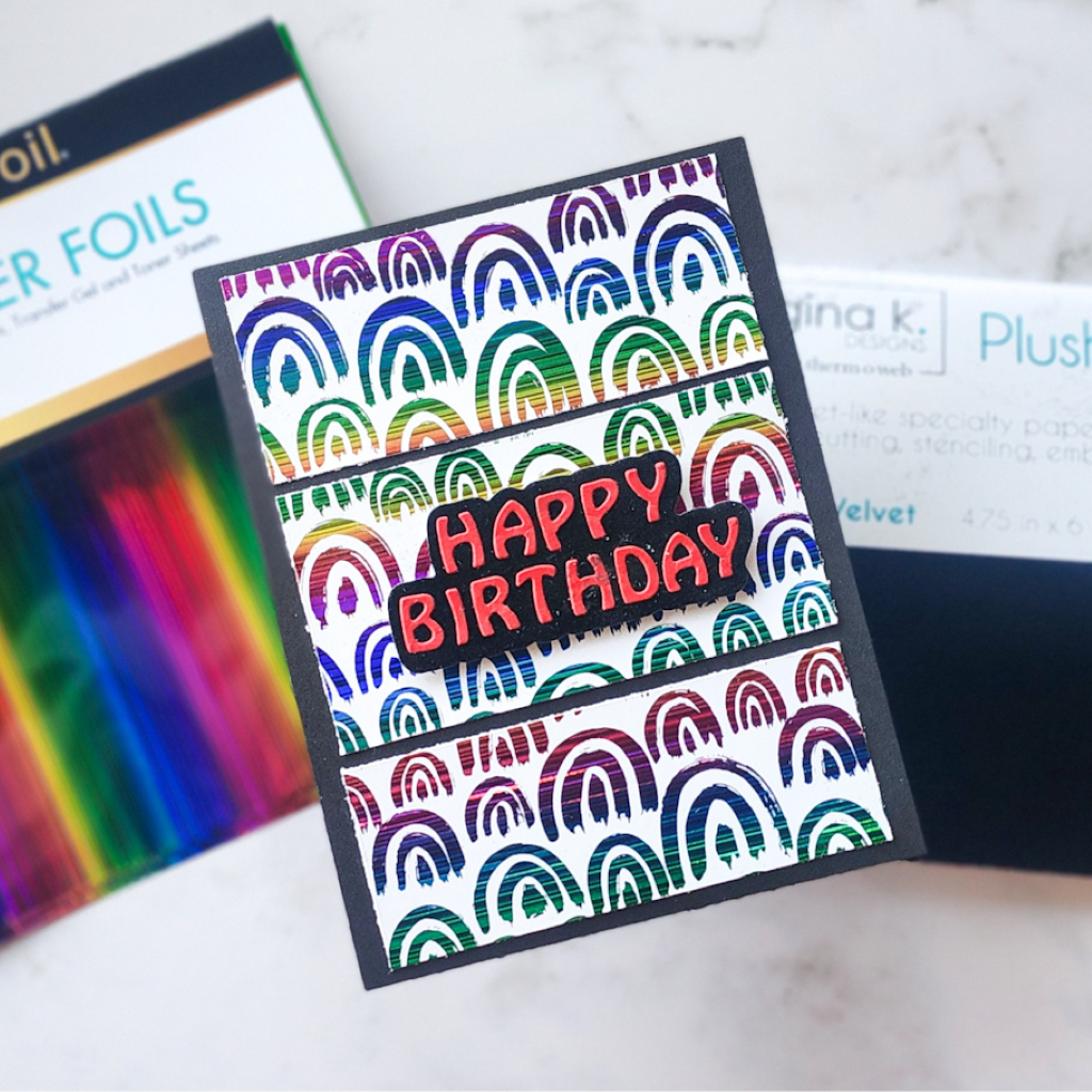 Textured Birthday Fun with Plush Paper & Foils