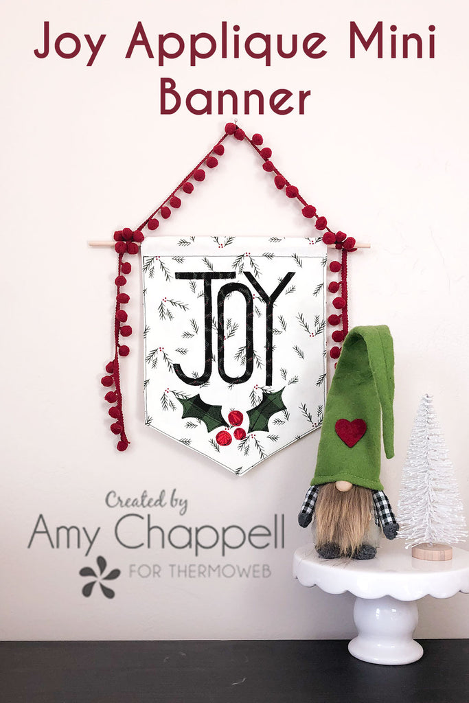 Joy Christmas Mini Applique Banner
