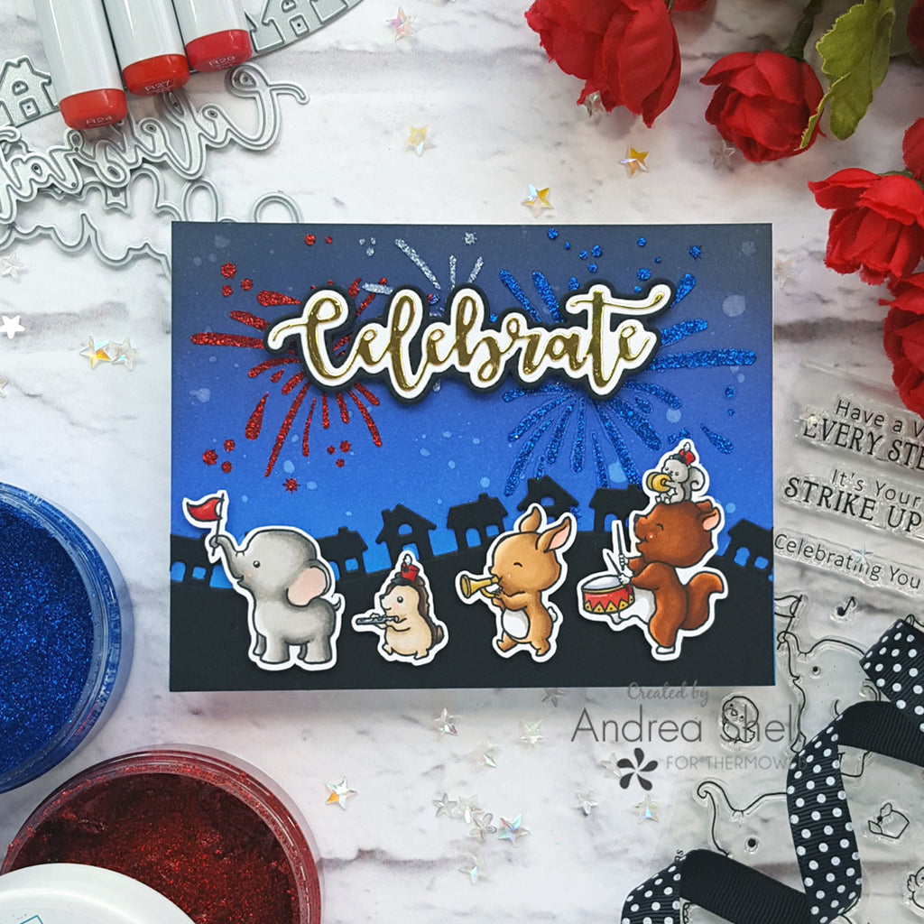 Celebrate Card with Glitz Glitter Gel